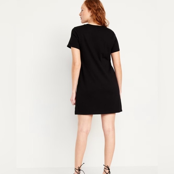 Hudson Revolve Women T-Shirt Mini Dress Medium Black 100% Cotton Distressed - Picture 5 of 17
